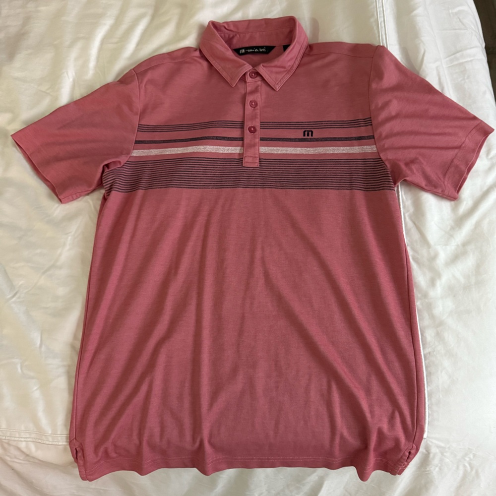 Travis Mathew Mens Golf Polo Shirt Performance